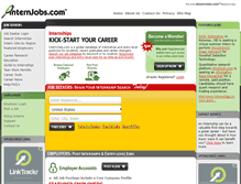 Tablet Screenshot of internjobs.com